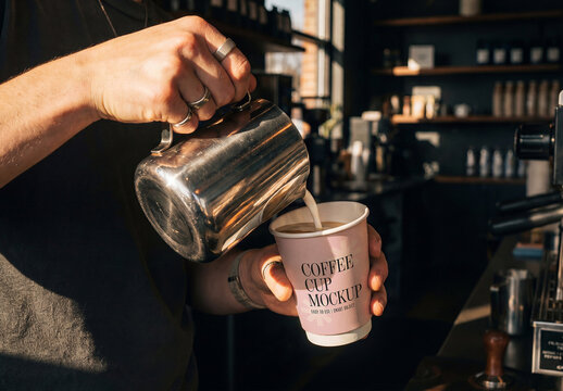 Barista-core Coffee Cup Mockup