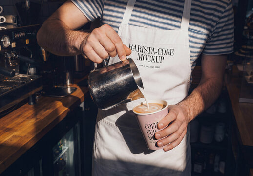 Barista-core Coffee Cup Mockup