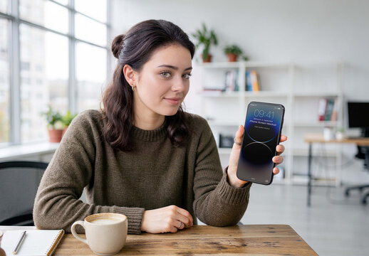 Phone Mockup Design for Print Media and Digital Marketing