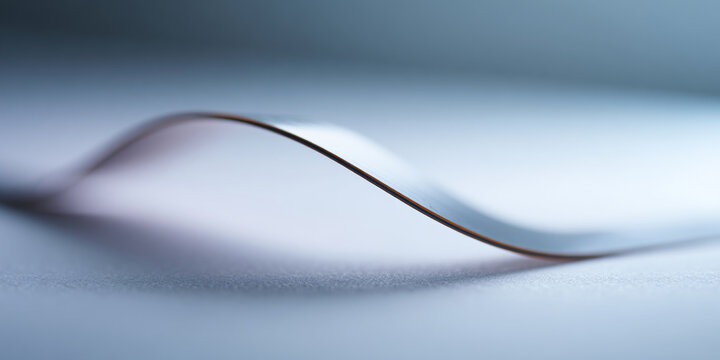 Close-up of curved metal fork tine