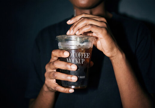 Iced Coffee Cup Mockup