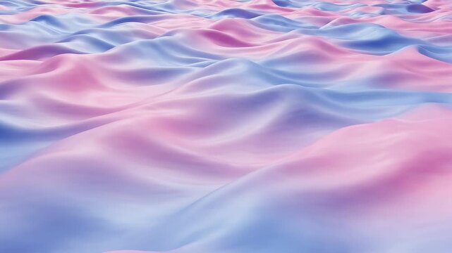 Abstract Pink Silk Fabric Background with Soft Flowing Waves