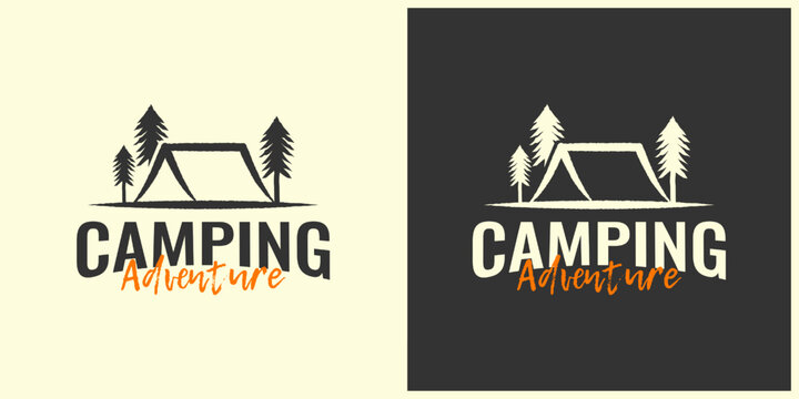 Camping Adventure logo design