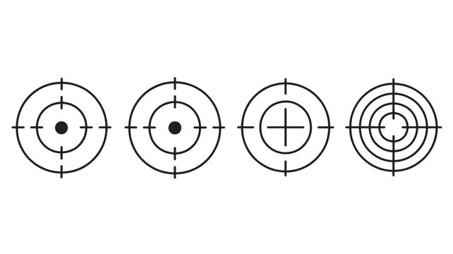 Target Practice Aiming Bullseyes for Sports Equipment Concepts