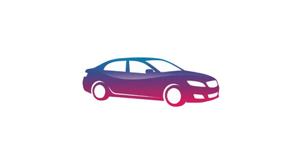 Obraz premium Purple Sedan Automobile Vehicle Transportation.