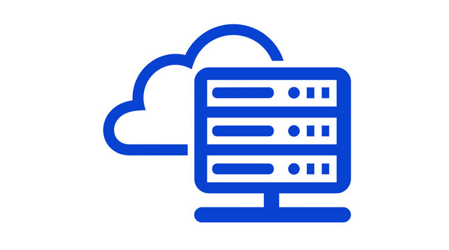 Cloud computing server data storage.