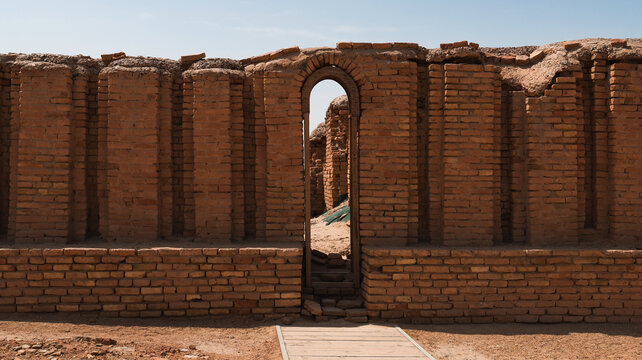 Historic Ziggurat of Ur located in Iraq showcases ancient Mesopotamian architecture