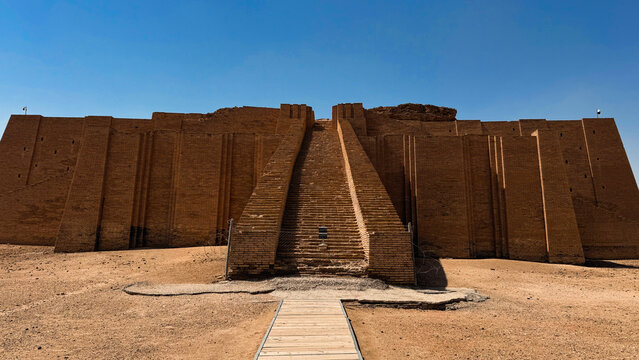Exploring the ancient ziggurat of Ur in Iraq showcasing its spectacular architecture