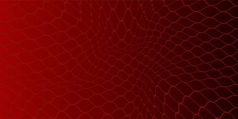 Seamless Fishing Net Pattern of Pseudo Irregular Mesh Cells of Red Color. Eps 10 © Rania