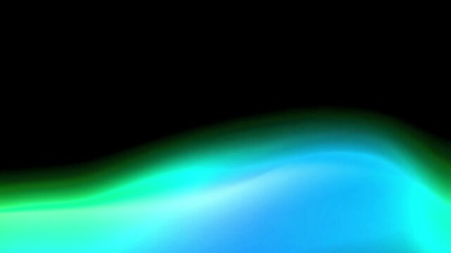 Glowing Blue Light on Black Background with Gradient Effect