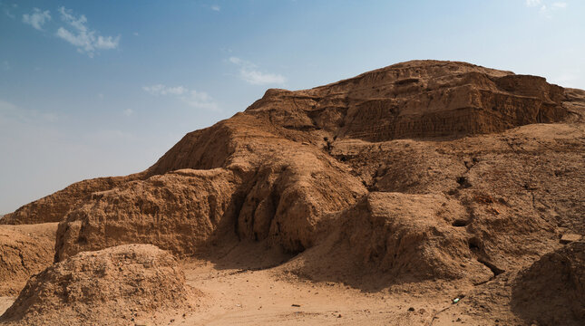 Ancient ruins of Uruk in Iraq showcasing the remnants of a bygone civilization