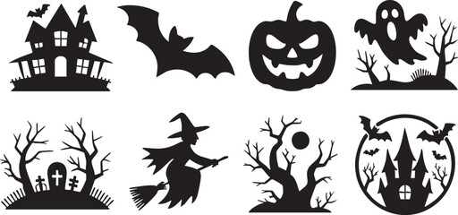 Obraz premium Adventure Nature Silhouette Vector Collection 30