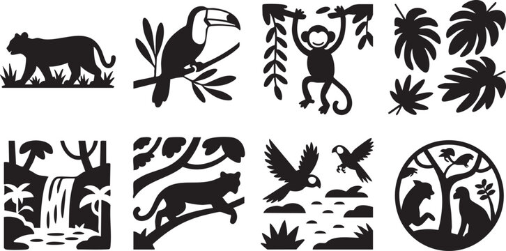 Adventure Nature Silhouette Vector Collection 26