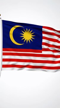 Malaysia Flag Waves