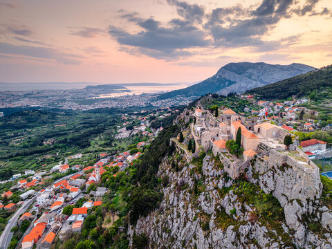 Split, Croatia as viewed from Fortress of Klis