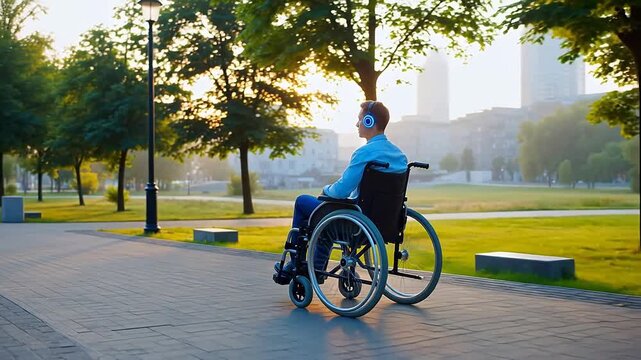 Brain-Computer Interface Wheelchair: Shared Control Navigation Through Urban Park