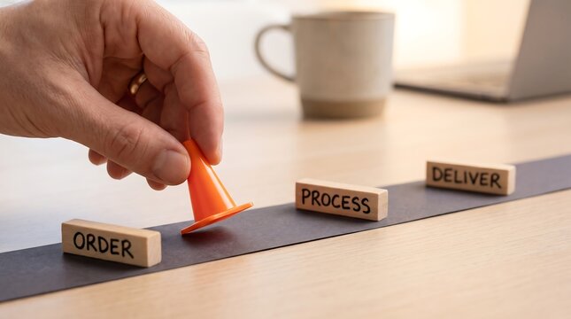 Conceptual Business Workflow showing Order Process and Delivery