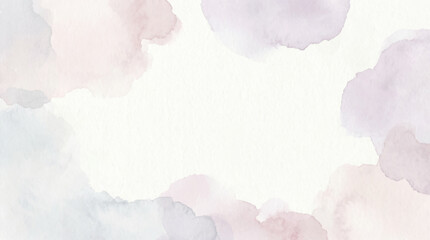 Obraz premium Watercolor wash background with pastel pink and lavender hues