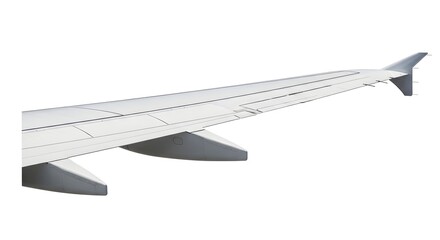 Obraz premium Airplane Wing View from Inside Aircraft Window.
