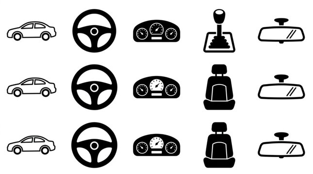 Car Steering Wheels and Gearboxes.