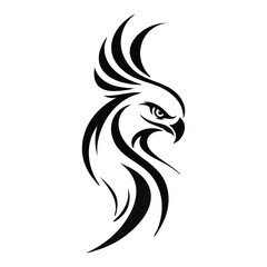 Fototapeta premium Tribal Phoenix Eagle Logo Abstract Bird Vector