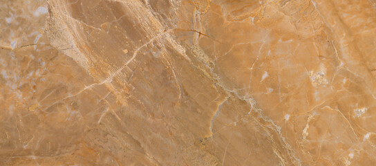 Fototapeta premium Detailed Marble Texture with Flowing Veins in brown, and Gold Tones.