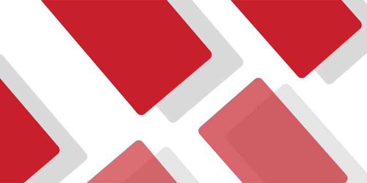 White background with abstract red grey square decoration. Vector illustration for modern presentation background, brochure design, business card background, website slider, landing page
