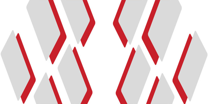 White background with abstract red grey square decoration. Vector illustration for modern presentation background, brochure design, business card background, website slider, landing page