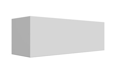 Naklejka premium Minimalist Gray Box on Black Background