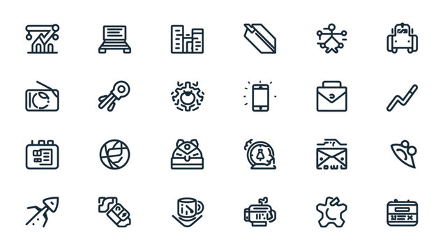 Black icons on white background.