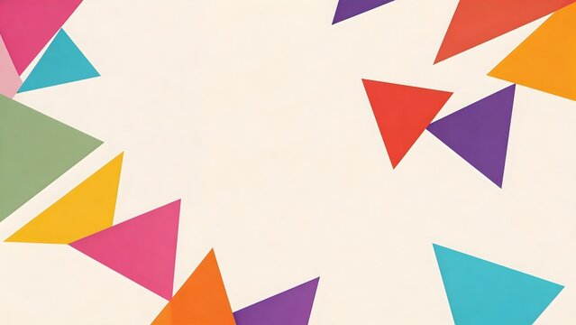 Colorful geometric triangle pattern