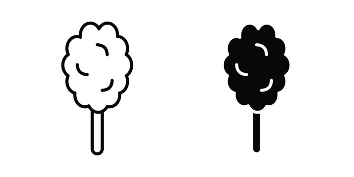 Cotton Candy icon design, web, UI. Vector illustration, EPS10.