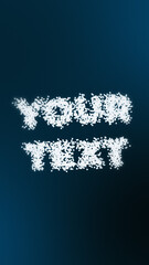 Vertical Swirling Particles Text Reveal for Magical Mobile Stories