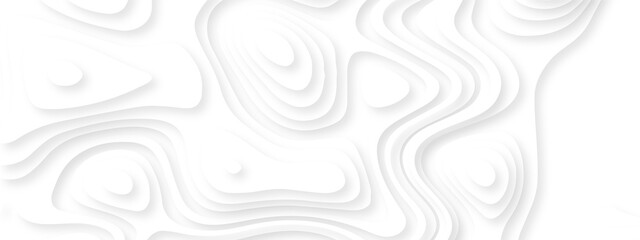 lines seamless pattern sea map topography design. White wave paper curved reliefs Contour maps. Discovery topographic texture backdrop landscape earth style trail map geography design. © Alibuss