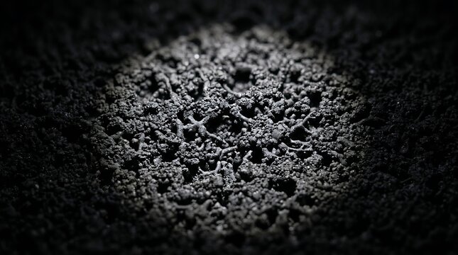 Microporous carbon coating layer surface detail