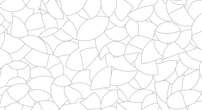 Geometric mosaic pattern with interlocking shapes