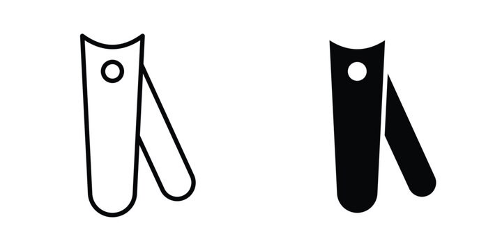 Nail clippers icon design, web, UI. Vector illustration, EPS10.