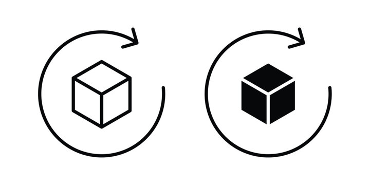 Return purchase icon design, web, UI. Vector illustration, EPS10.