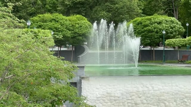 waterfall in the park