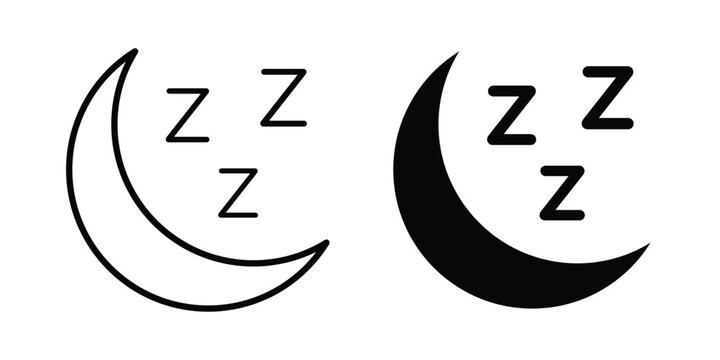 Sleep icon design, web, UI. Vector illustration, EPS10.