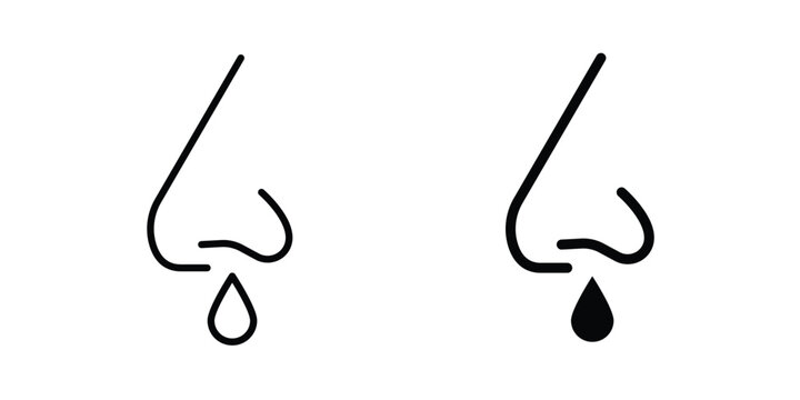 Stuffy nose icon design, web, UI. Vector illustration, EPS10.