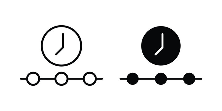 Timeline icon design, web, UI. Vector illustration, EPS10.