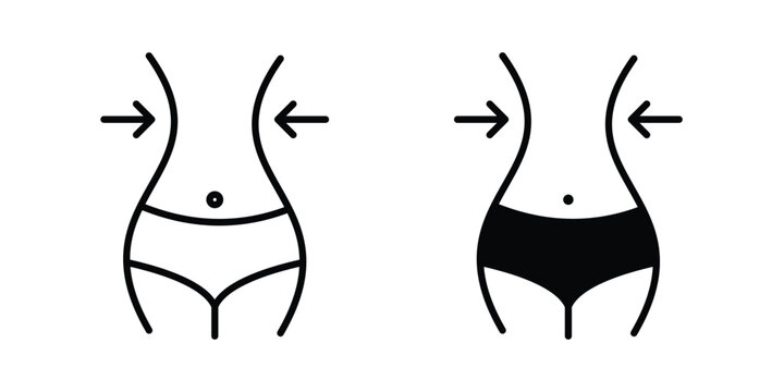 Weight loss icon design, web, UI. Vector illustration, EPS10.
