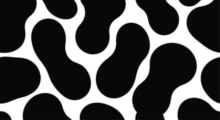 Black and white abstract pattern design