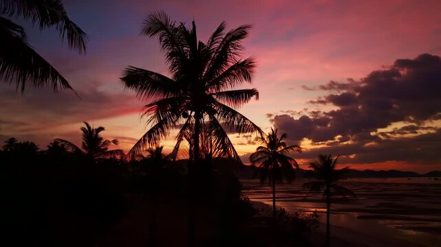 Amazing sunset or sunrise light over sea Sky in golden hour amazing seascape,Ocean Sunset beautiful sky clouds background