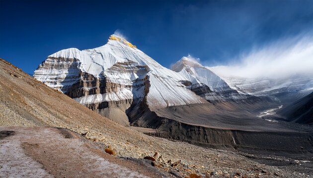 Sacred Mount Kailash Parvat Himalayan Peak Spiritual Mountain Tibet