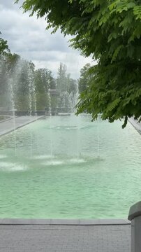 waterfall in the park