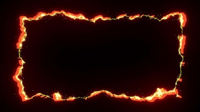 Comic Energy Light Rays Frame Animation
Comic explosive electric light ray with power cartoon like style on a marquee frame path and black background
