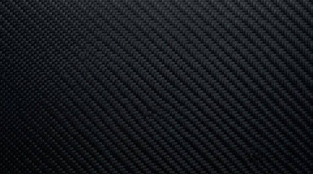 Dark smoked carbon fiber texture with woven diagonal pattern for industrial and high tech backgrounds