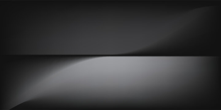 Abstract gradient podium background. Empty gray 3D studio background. Clean scene for product presentation mockup template. eps 10